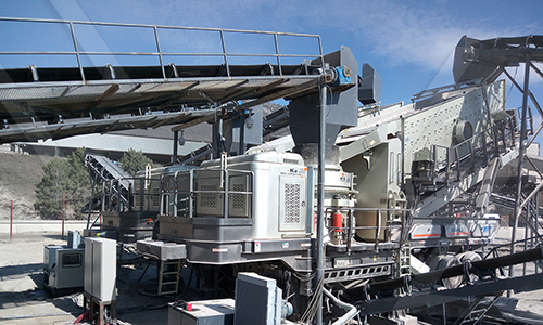 crushed stone washout finish